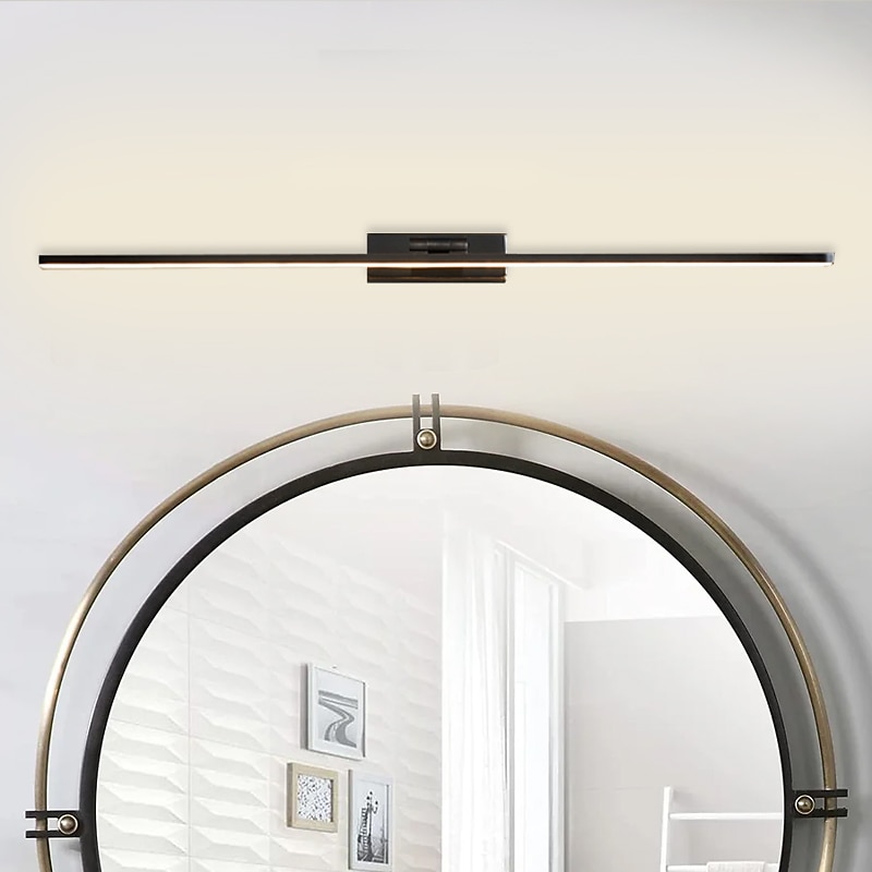 LED Mirror Front Lamp Vanity Light Dimmable 60cm/80cm Wall Light Copper 260 Degrees Rotatable for Modern Simple Bedroom Bathroom Gift for Family Friends IP20