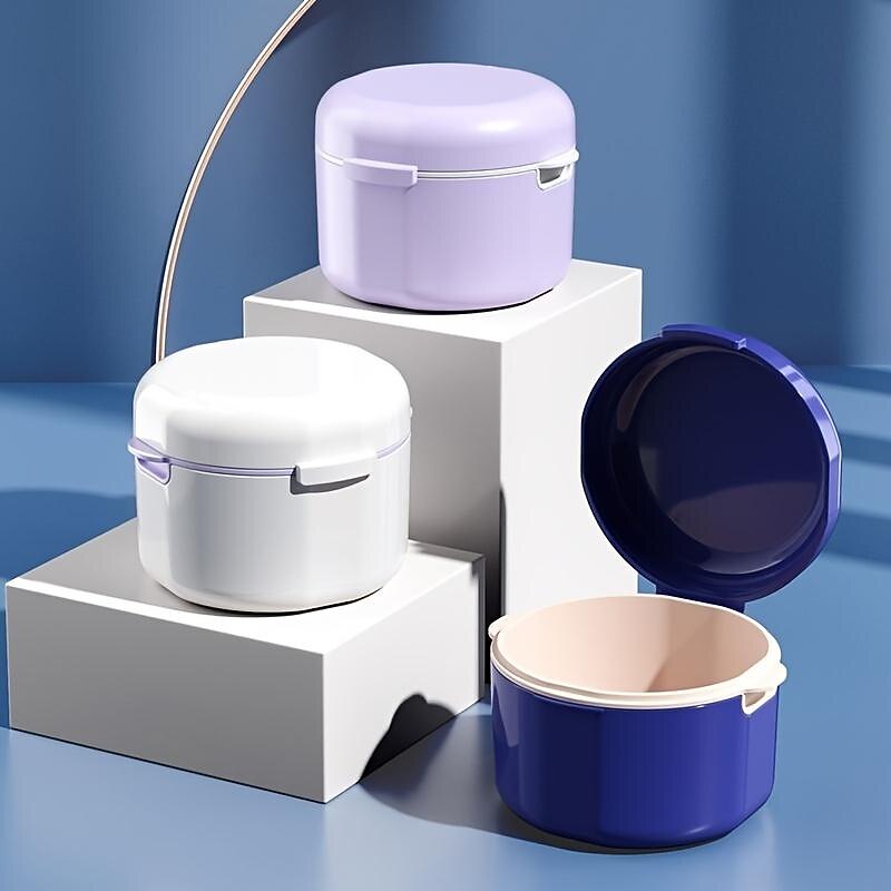Denture Case, Denture Box, Retainer Holder Box, Denture Storage Case