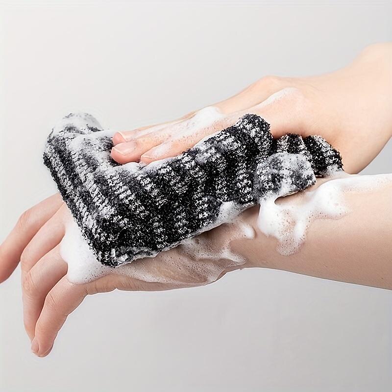 Japanese Long Strip Rubbing Bath Towel, Back Exfoliating Scrubber, Body Back Scrubber Towel For Shower, Bath Scrub Washcloth For Men &amp; Women Exfoliation, Back Rubbing Towel, Strong Pulling Back Long Strip To Wipe Back3