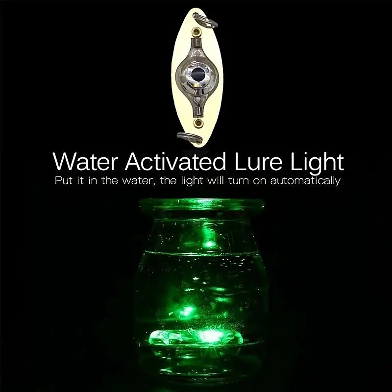 LED Fishing Lure Light Water Activated Underwater Fish Attracting Light Multicolor 1PC3