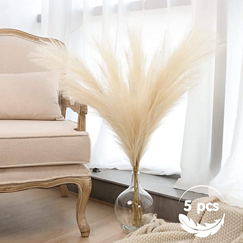 5pcs Wedding Mini Pampas Reed Grass INS Wind Simulated Flower Factory Home Decoration Wholesale Artificial Flowers 8