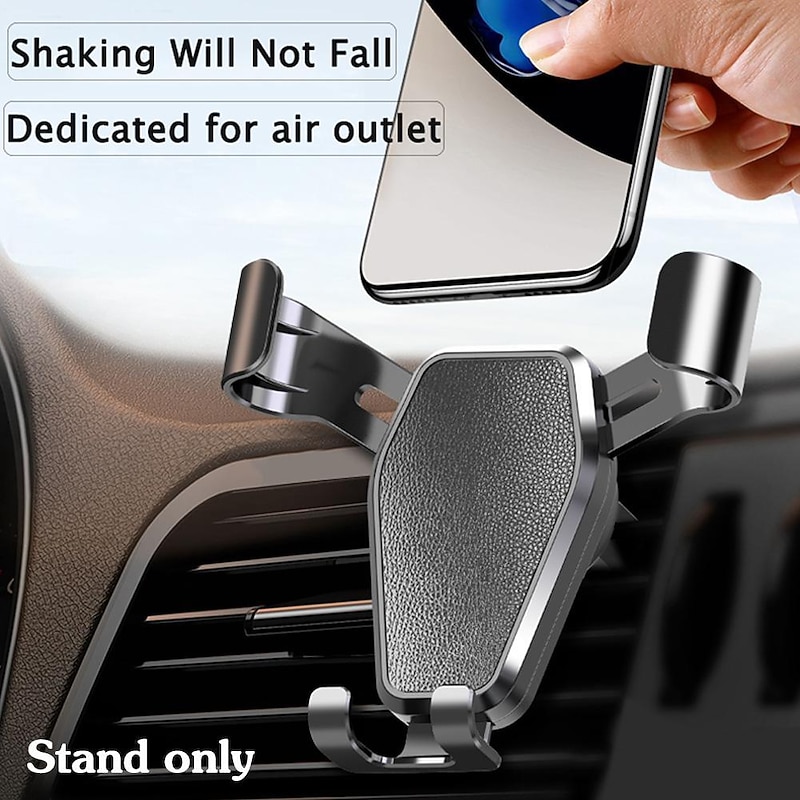 Car Mobile Phone Navigation Bracket Gravity Phone Holder Air Vent Hook Clip for iPhone 14 13Pro Max Cellhone Stand In Car Mount GPS Support Xiaomi Samsung4