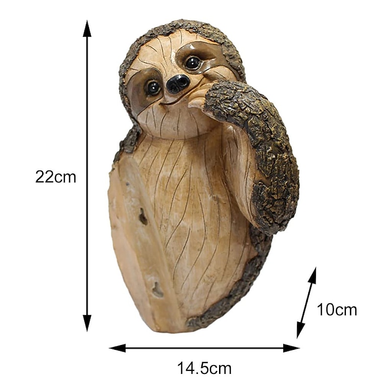 Tree Hanging Sculpture - Fun Resin Art Animal Ornaments - Patio Yard Lawn & Garden Outdoor Decorative Statues4