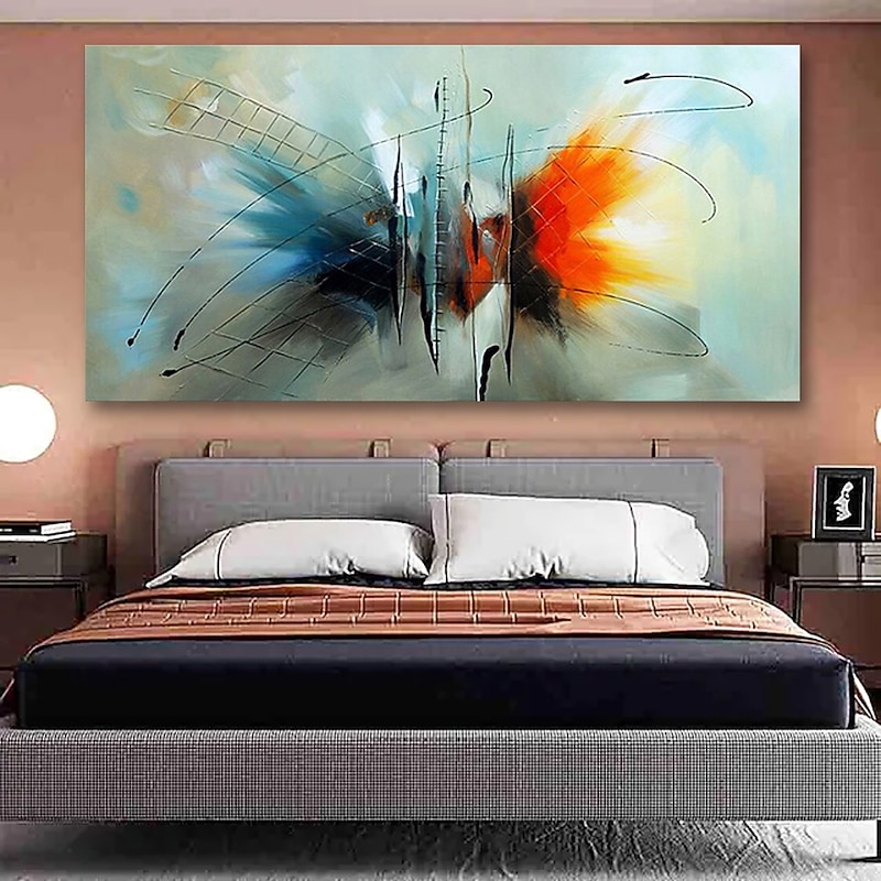 Oil Painting Handmade Hand Painted Wall Art Abstract Modern Home Decoration Décor Stretched Frame Ready to Hang 60*90cm4