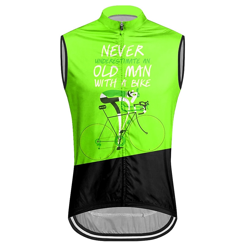 Men's Cycling Vest Cycling Jersey Graphic Letter & Number Funny Sleeveless Bike Vest / Gilet Top with 3 Rear Pockets Mountain Bike MTB Road Bike Cycling Quick Dry Back Pocket Moisture Wicking4