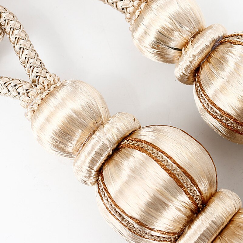 Rope Curtain Tassel Tie Backs Curtain Fringe Tiebacks Holdbacks Window Drapes Curtain Supplies Rope Room Accessories3
