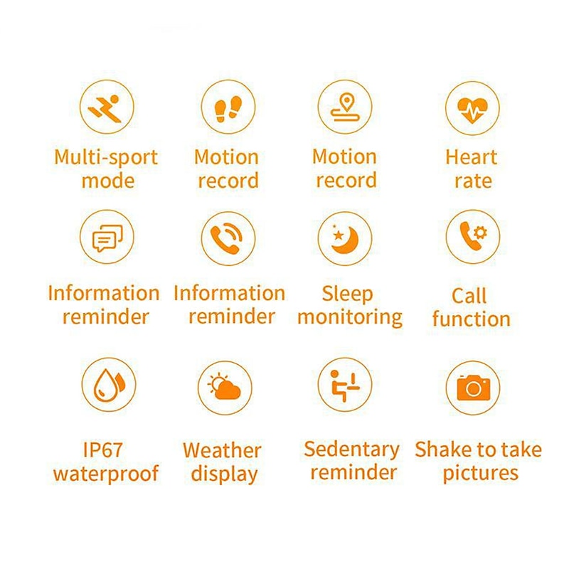 H10 Smart Watch 1.69 inch Smartwatch Fitness Running Watch Bluetooth Pedometer Call Reminder Activity Tracker Compatible with Android iOS Women Men Long Standby Hands-Free Calls Waterproof IP 67 38mm2