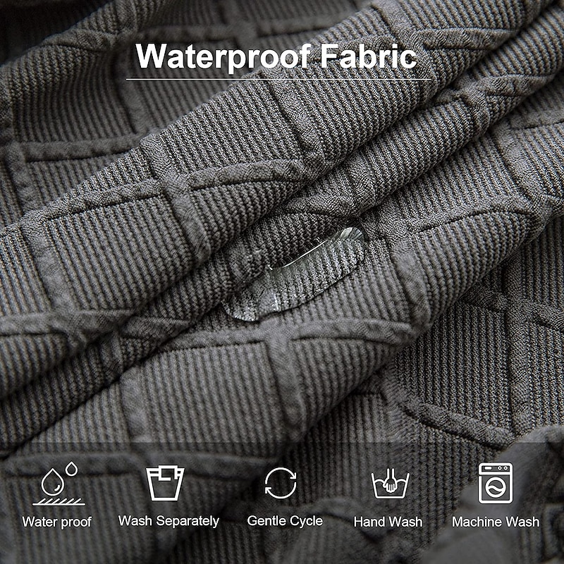 Dining Chair Covers Water Repellent Stretch High Back Dining Chair Cover Slipcover Spandex Chair Seat Covers with Elastic Band for Wedding,1 Pcs3