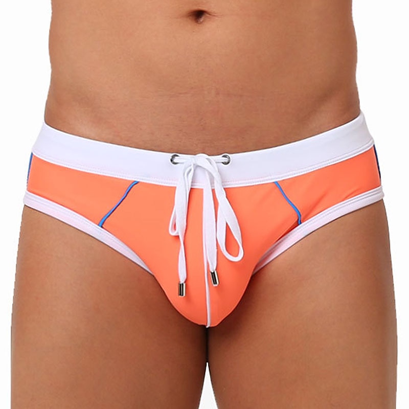 Men's Swimwear Swim Shorts Shorts Swim Briefs Color Block Comfort Breathable Outdoor Daily Going out Sports Hawaiian Red Blue - Main Image