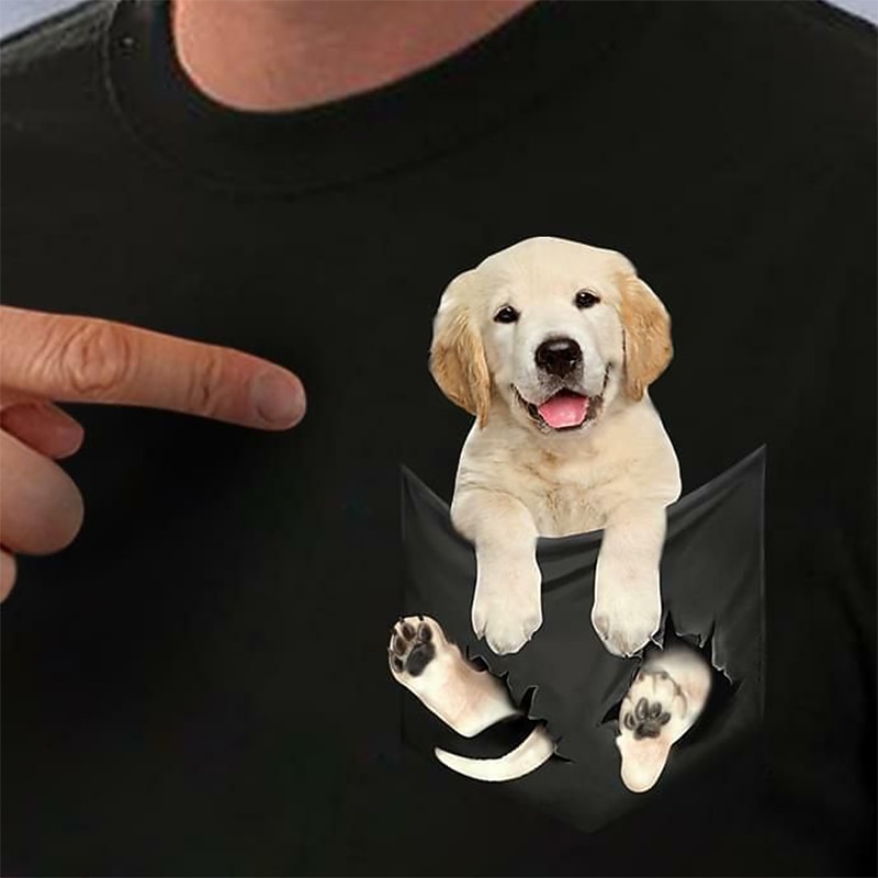 Animal Dog T-shirt Print Street Style For Couple's Men's Women's Adults' Hot Stamping Casual Daily4