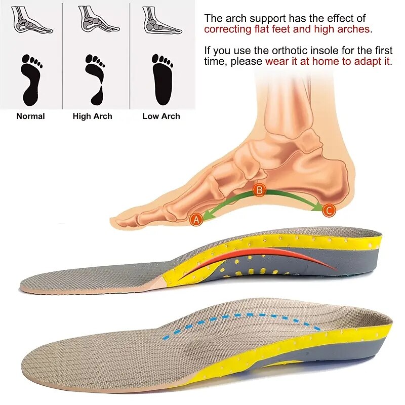 Hard But Helpful 1pair EVA TPE Orthotics Insoles For Flat Feet Arch Support Correction Foot Care For Orthopedic Insoles Shoes Inserts3