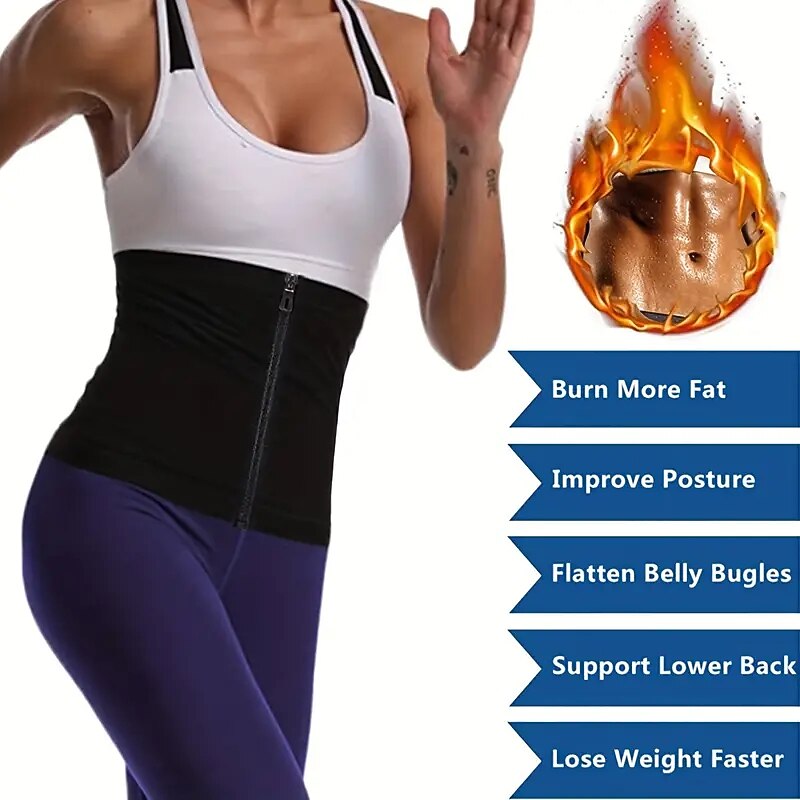 Waist Trainer For Women Shaper Sauna Sweat Belt Waist Trimmer4