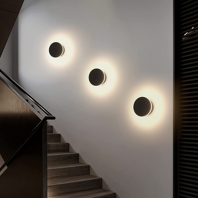 LED Outdoor/Indoor Wall Light IP65 Waterproof 5.9" Acrylic Aluminum 18W 3000-6000K Wall Lighting 1500-1600lm AC85-265V3