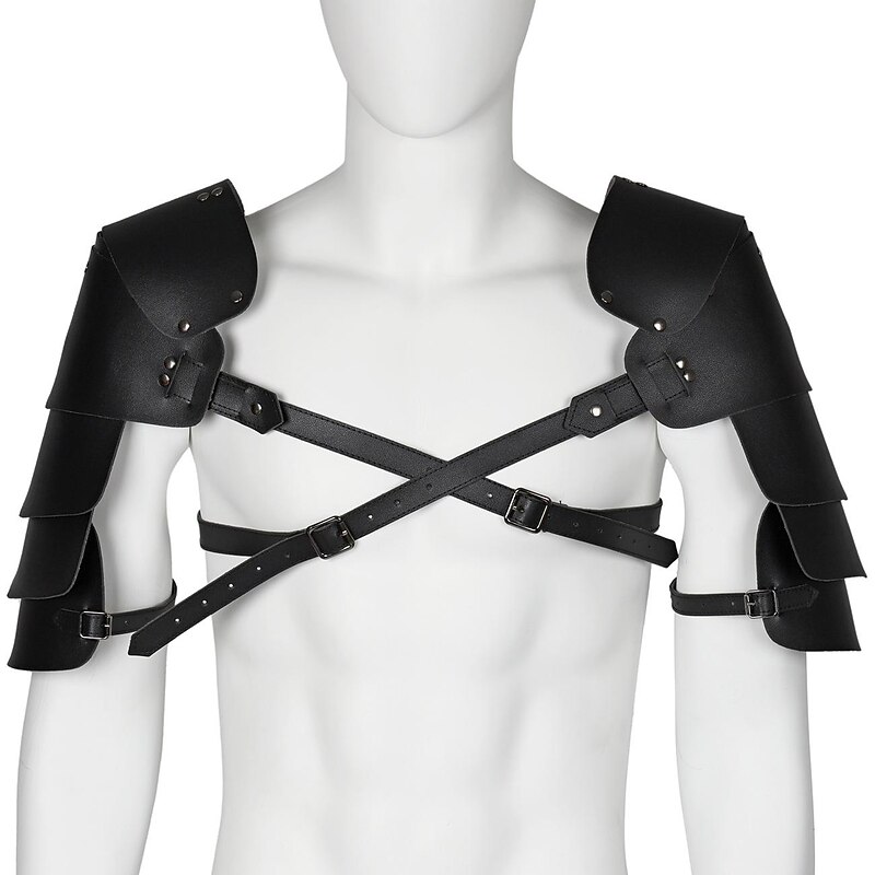 Retro Vintage Punk & Gothic Medieval Armor Chemise Shoulder Armor Warrior Knight Ritter Viking Fancy Dress Men's Women's Unisex Viking Performance Event / Party Stage Adults' Shoulder Armor