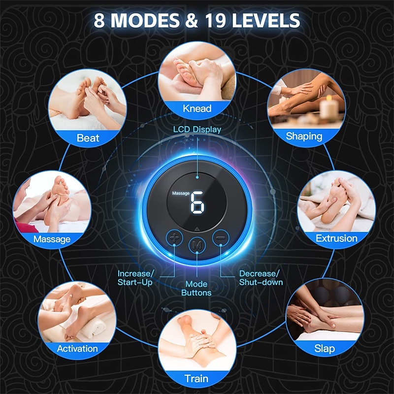 EMS Pulse Electric Foot Massager Foot Therapy Machine Foot Pad Intelligent Acupuncture Foot Massage Pad Mat Muscle Stimulation4