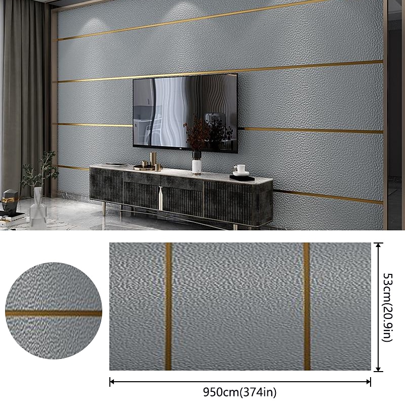 Modern Style Wallpaper Non-wovon Wallpaper Adhesive Required Wall Mural,Cabinet Furniture Countertop Paper Roll Wallpaper,20.8"*374" /53*950cm 1 Roll(Need Glue)2