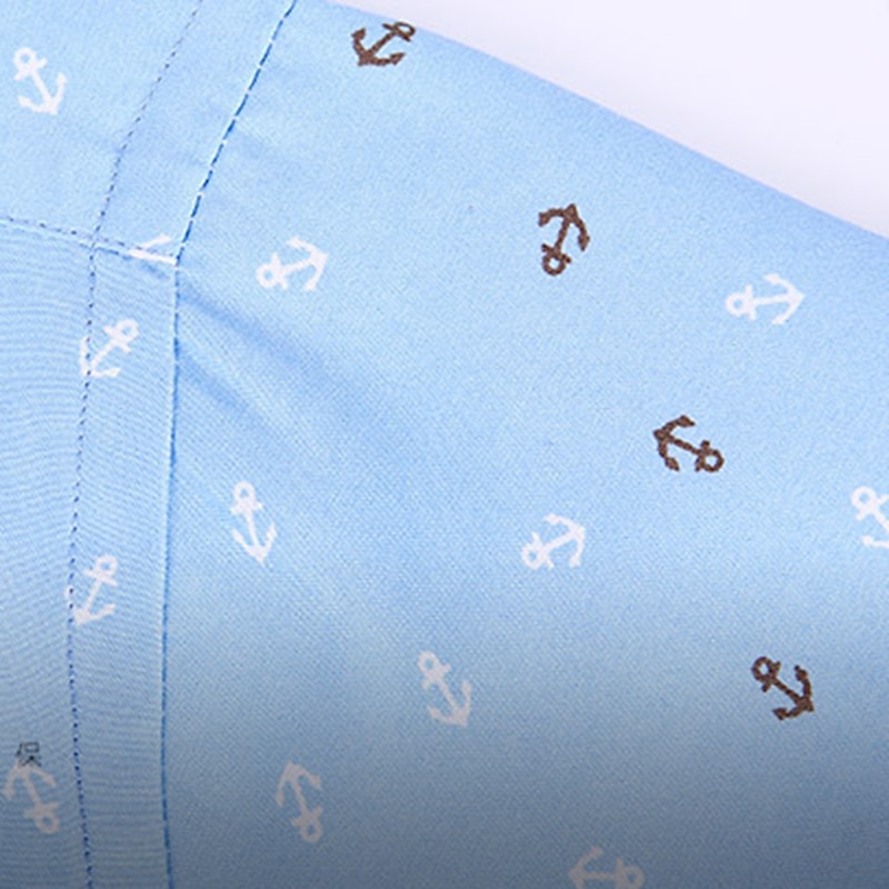 Men's Dress Shirt Non Iron Shirt Stretch Plaid / Striped / Chevron / Round Wedding Office & Career Light Pink Light Blue Black White Turndown Spring & Summer All Seasons Clothing Apparel2