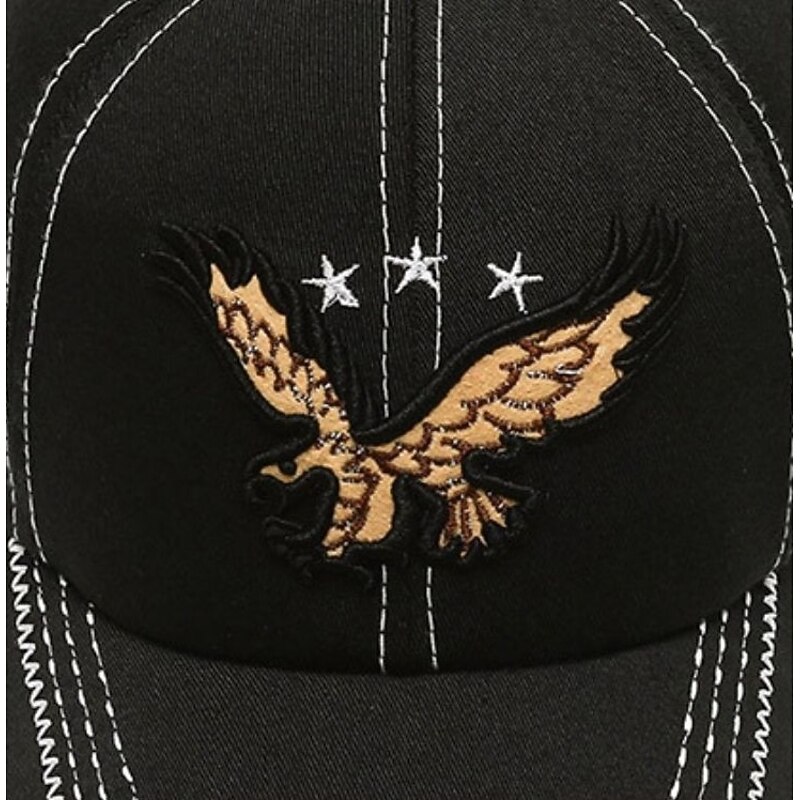 Men's Baseball Cap Black Navy Blue Polyester Embroidery Adjustable Fashion Classic & Timeless Chic & Modern Outdoor Daily Animal Portable Breathable3