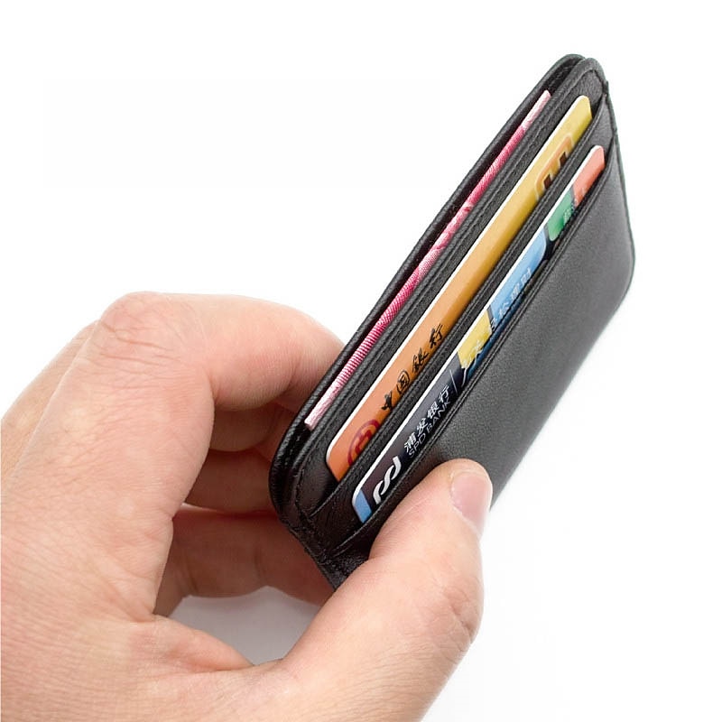 2023 Ultra Slim Front Pocket Wallet Mens Wallet With Card Slots Minimalist Travel Wallet Id Window Slots For Id Cards Wallet2
