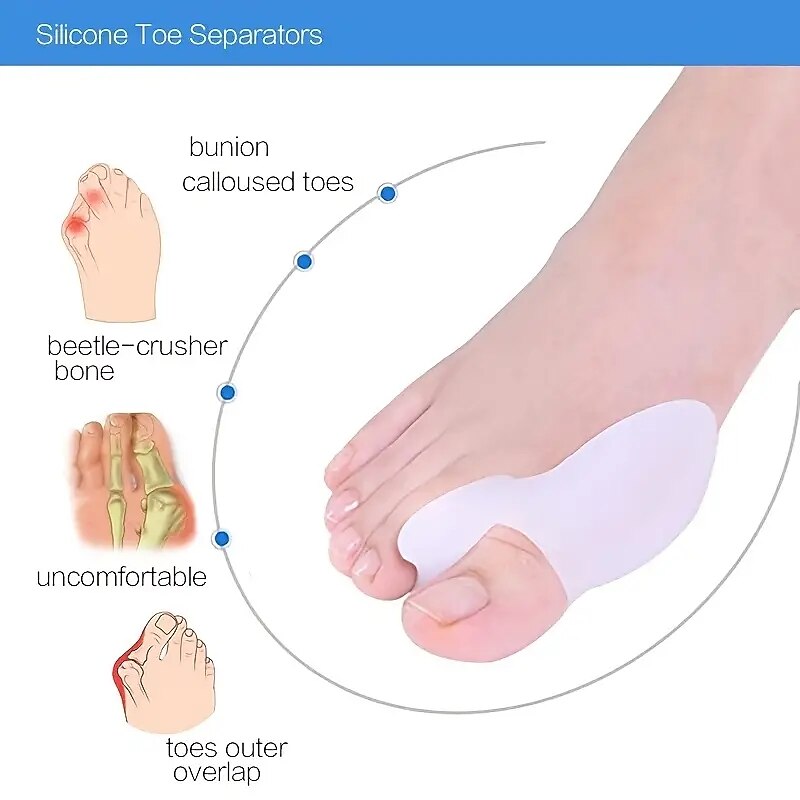 Bunion Cushion Protection (Suitable Night And Home Use And Replace Them Regularly) Toe Corrector Relieving Pressure For Pain Relief3
