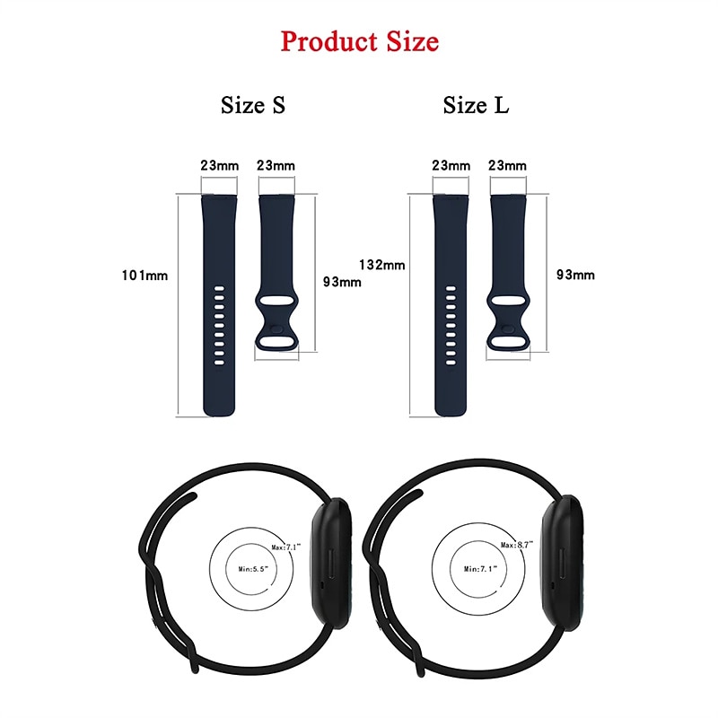 2 Pack Smart Watch Band Compatible with Fitbit Versa 3 Sense Soft Silicone Smartwatch Strap Adjustable Solo Loop Women Men Sport Band Replacement  Wristband2