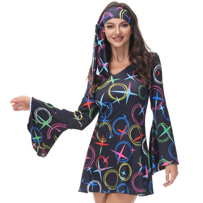 Retro Vintage 1970s Disco Short / Mini Dress Headwear Headwraps Hippie Fancy Dress Women's Masquerade Casual Daily Bachelorette Party Pride Parade Adults' Dress Headwear3