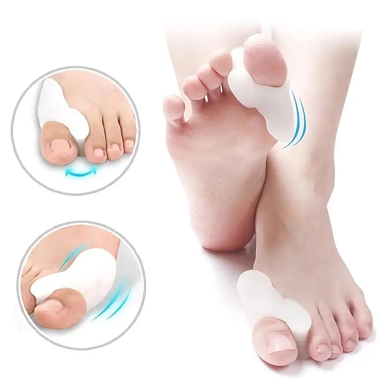 Bunion Cushion Protection (Suitable Night And Home Use And Replace Them Regularly) Toe Corrector Relieving Pressure For Pain Relief2