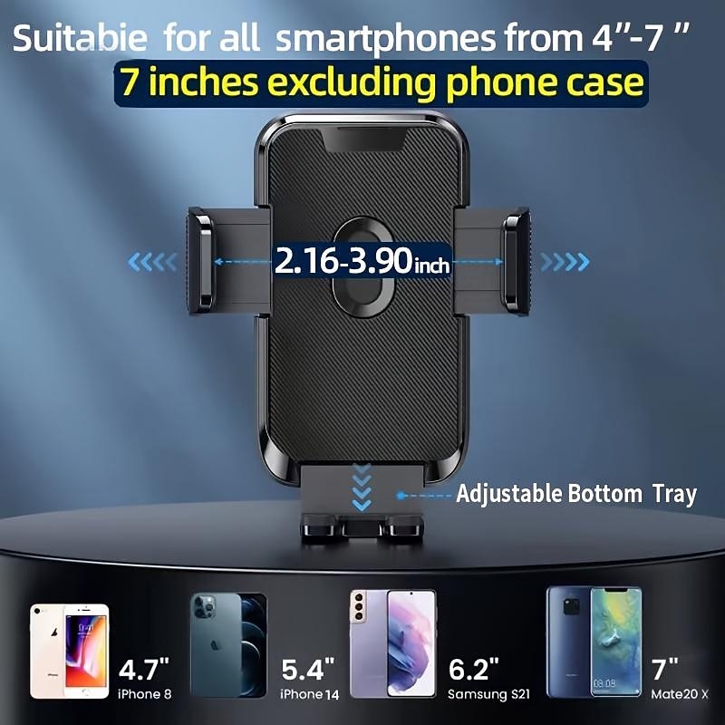 StarFire Mobile Phone Holder For Car Air Outlet 360 Degree Rotation StablePhone Mount Compatible For Android/IOS Suitable For 4-7 Inches Smart Phone Black3