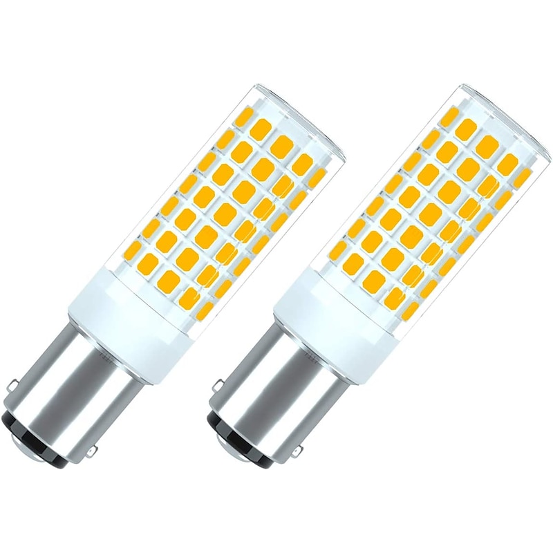2Pcs LED Bulbs BA15D/B15/B15D 6W 100W Equivalent to a Halogen Bulb JCD Type T3/T4 B15 Double Connection 220V