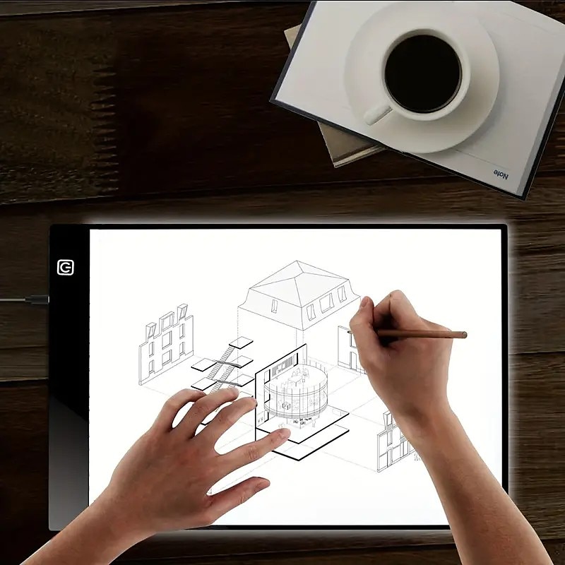 LED Light Pad Artist Light Box Table Tracing Drawing Board Pad Painting Embroidery Tools Ultra Thin A4 A3 A5 Size2