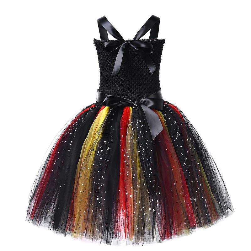 Pirates of the Caribbean Pirates of the Caribbean Dress Flower Girl Dress Tulle Dresses Cosplay Movie Cosplay for Girls' Kid's Children's Day Masquerade3