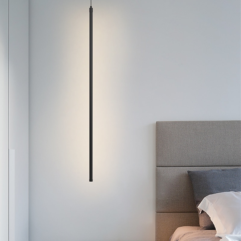 LED Pendant Light 1-Light 60 cm 12W Line Design Pendant Light Aluminum Modern Style light for Office, Bedroom, Living Room 110-240V4