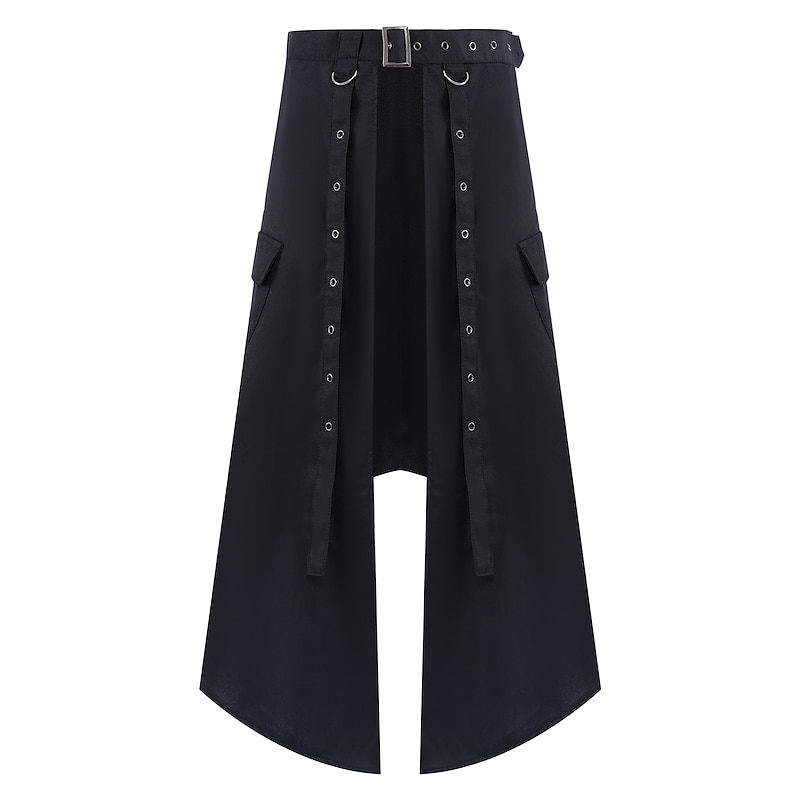 Retro Vintage Punk & Gothic Medieval Skirt Pants Vampire Fancy Dress Men's Steampunk Masquerade Party Adults' Skirts