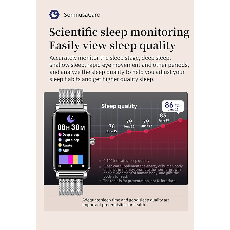 ZX19 Smart Watch 1.45 inch Smartwatch Fitness Running Watch Bluetooth Pedometer Sleep Tracker Heart Rate Monitor Compatible with Android iOS Women Call Reminder Camera Control Step Tracker IP68 25mm4