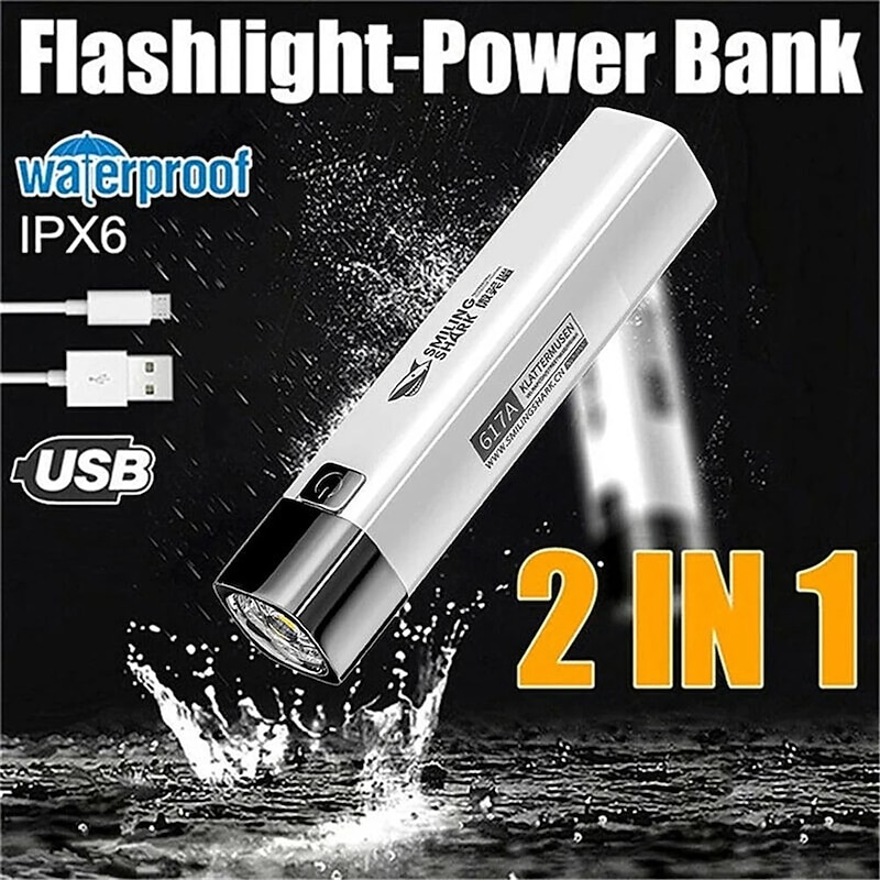 Portable 2 IN 1 990000LM Ultra Bright G3 Tactical LED Flashlight Torch Light Outdoor Lamp Camping Tactics Flash USB Rechargeable3