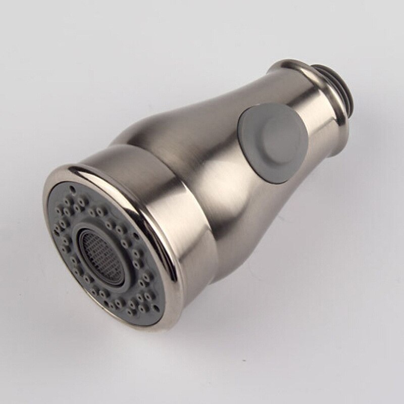 Kitchen Faucet Head Replacement Black Chrome Brushed, Pull Out Faucet Sprayer Head Nozzle Attachment Fittings Accessories, Aeration Spray Splash-proof Spout Adapter3