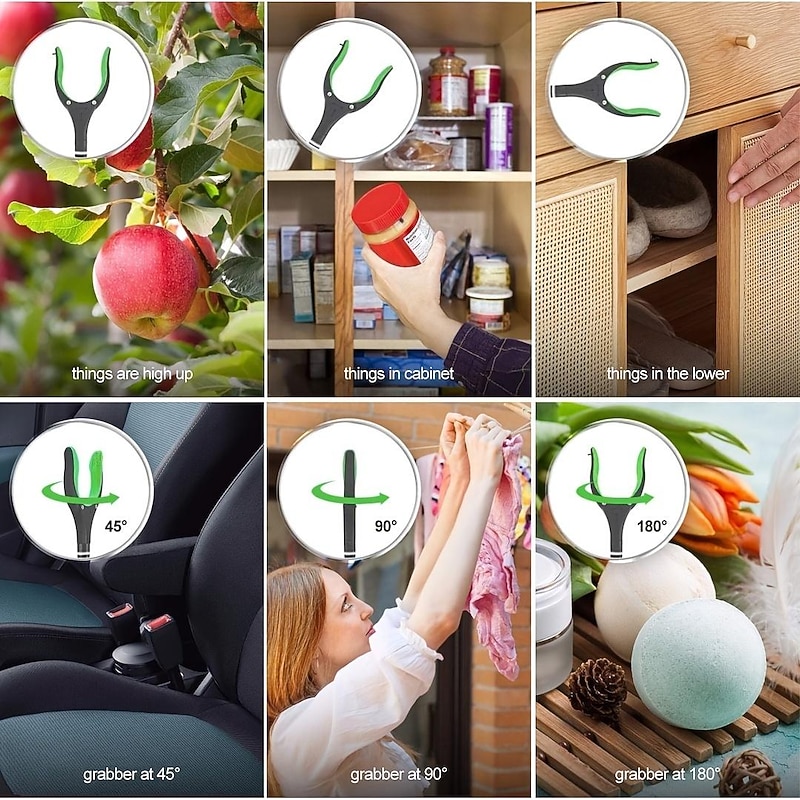 Grabber Reacher Tool for Elderly, 32" Foldable Picker Upper Grabber, Long Handy Mobility Aids, Reaching Tool for Trash Claw Pick Up Stick, Litter Picker, Arm Extension3