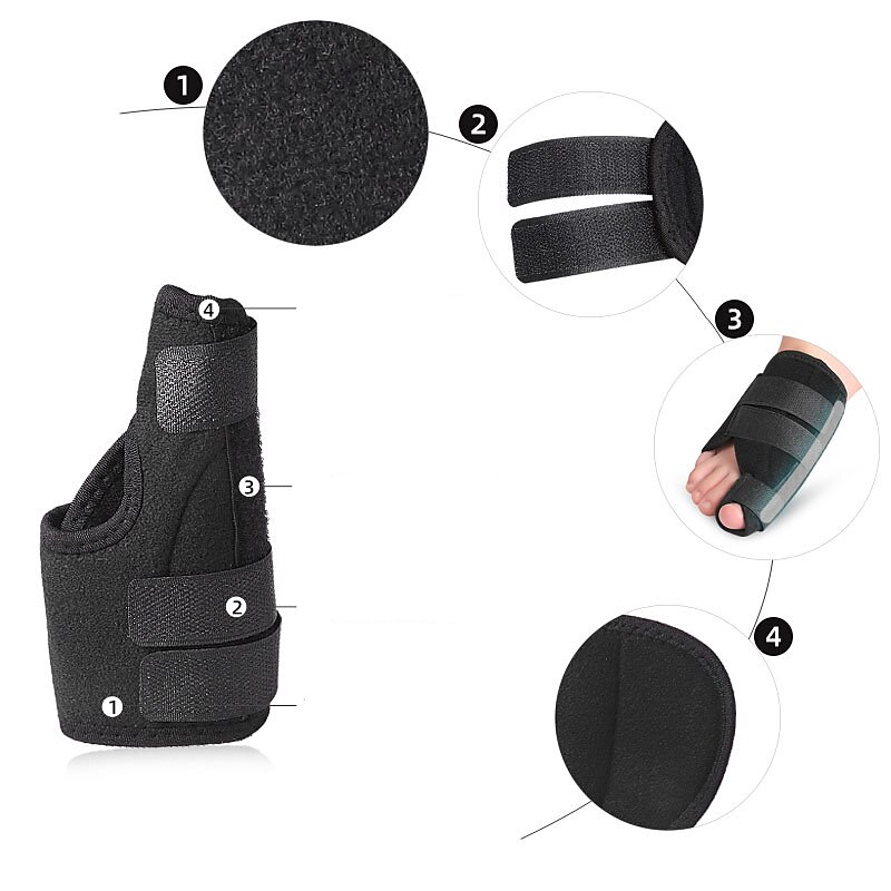 Bunion Corrector & Bunion Toe Separators Orthopedic Bunion Splint for Big Toe Pain Relief and Toe Straightening Hallux Valgus Brace for Day/Night Support4
