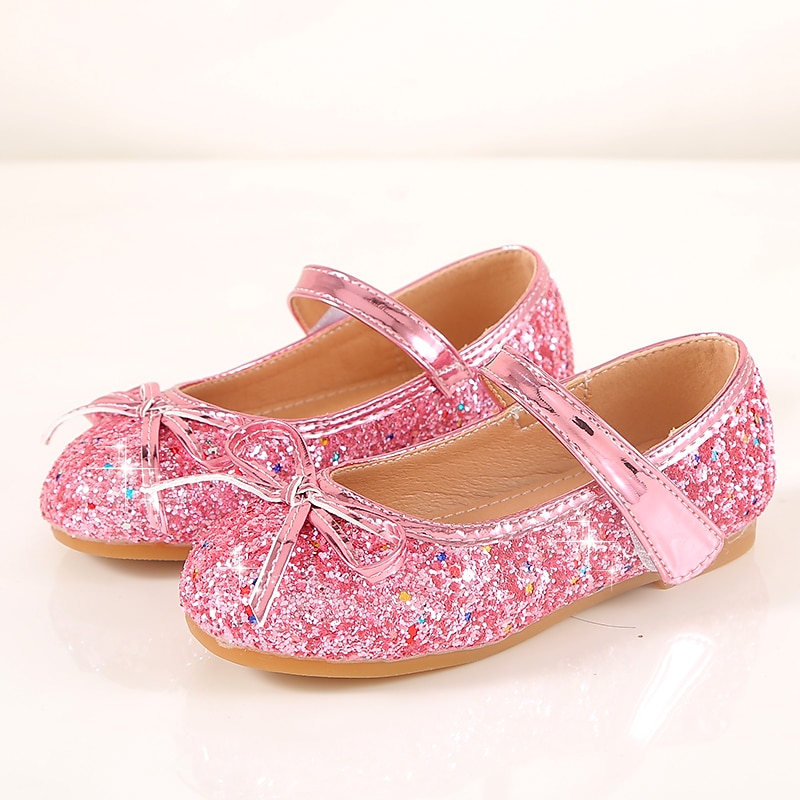 Girls' Flats Daily Flower Girl Shoes Princess Shoes School Shoes Glitter Portable Shock Absorption Breathability Princess Shoes Little Kids(4-7ys) Toddler(2-4ys) Daily Walking Shoes Sequin Butterfly2