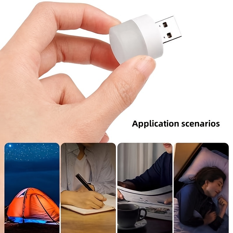 Mini Colorful Night Lights USB Plug Lamp 5V 1W Super Bright Eye Protection Book Light Computer Mobile Power Charging USB Small LED Night Light3