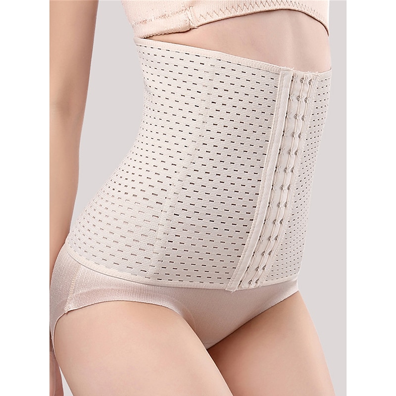 Women's Plus Size Shapewear Waist Trainer Body Shaper Pure Color Sport Simple Casual Home Daily Going out Breathable Summer Spring Home Outfits3