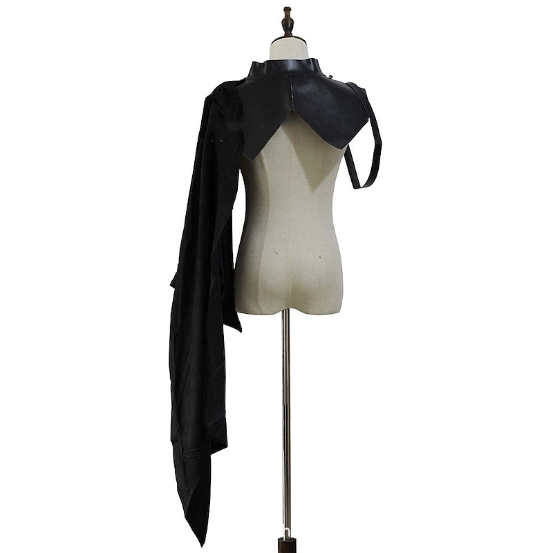 Retro Vintage Punk & Gothic Medieval Cloak Shawls Knight Ritter Crusader Outlander Solid Colored Fancy Dress Men's Women's Unisex Viking Fantasy Performance Party / Evening Stage Adults' Shawl Cloak4