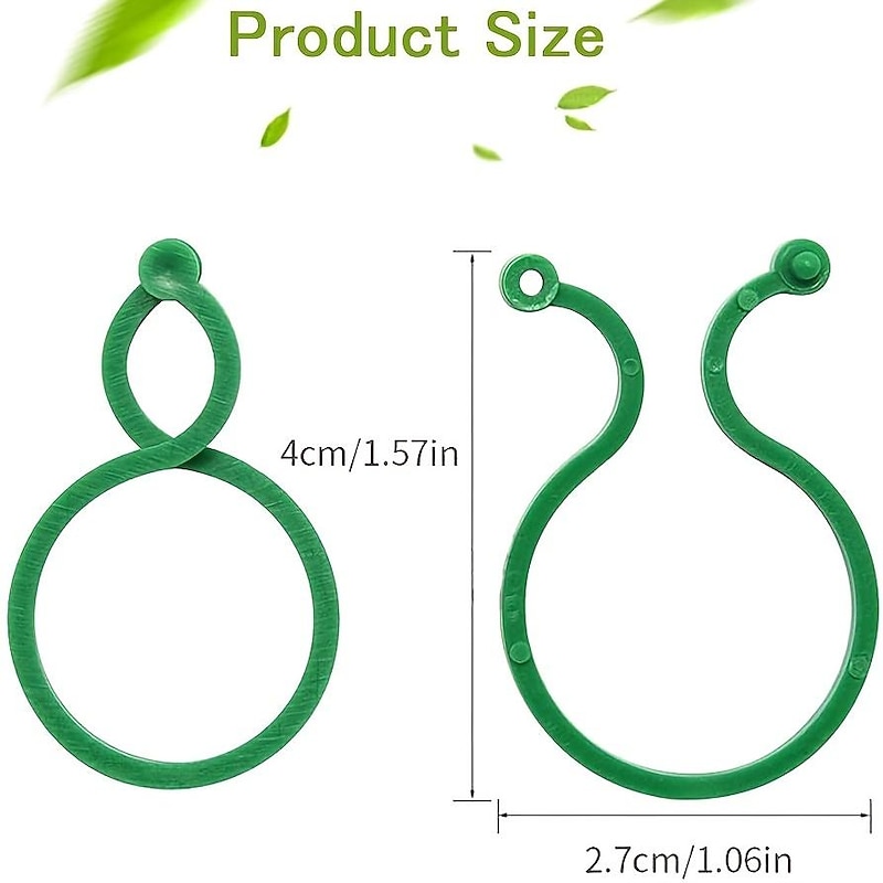 Garden Plant Holder, 100pcs Vegetables Tomato Vine Flower Clips, Plant Twist Clip, Garden Plant Support Clips, Plant Clips And Garden Clips For Other Vine Plants, For Climbing Plants, For Securing Plants3