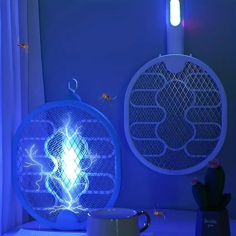 Electric Shock Folding Electric Mosquito Clap Mosquito Killing Lamp Two-in-one Mosquito killer Indoor Household Mosquito Trapping Mosquito killing Clap