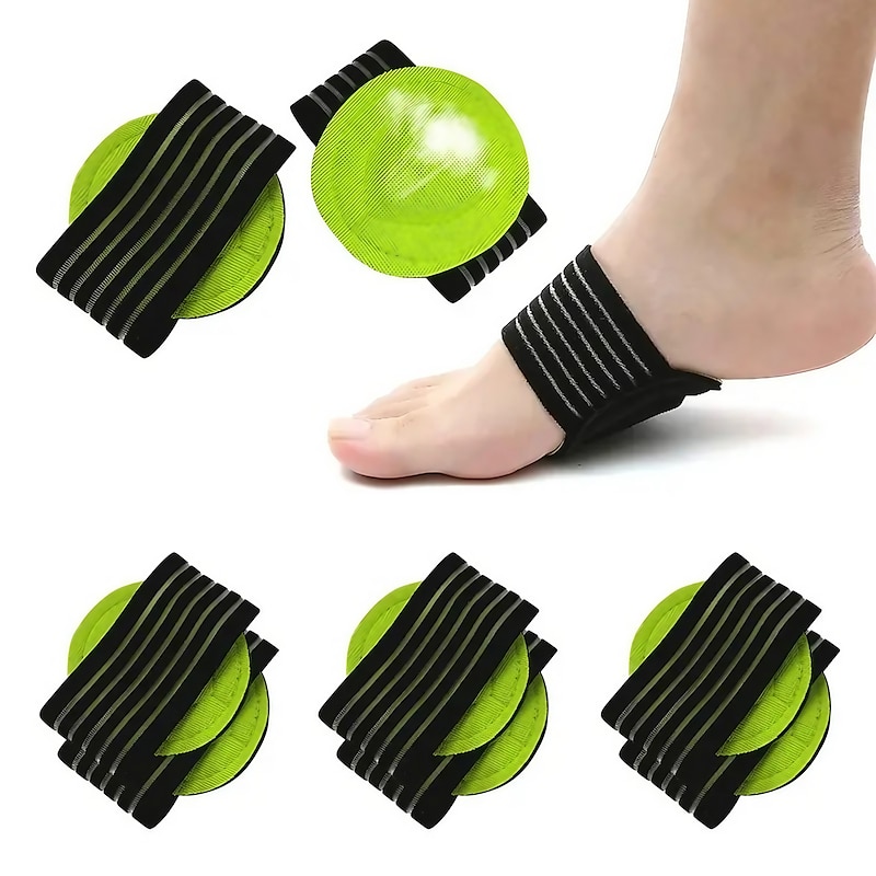 2pcs Arch Support((Mens 5-10/ Womens 7-12) Thick & Soft Compression Cushioned Support Sleeves Foot Pain Relief Cushions Universal Size For Men And Wo