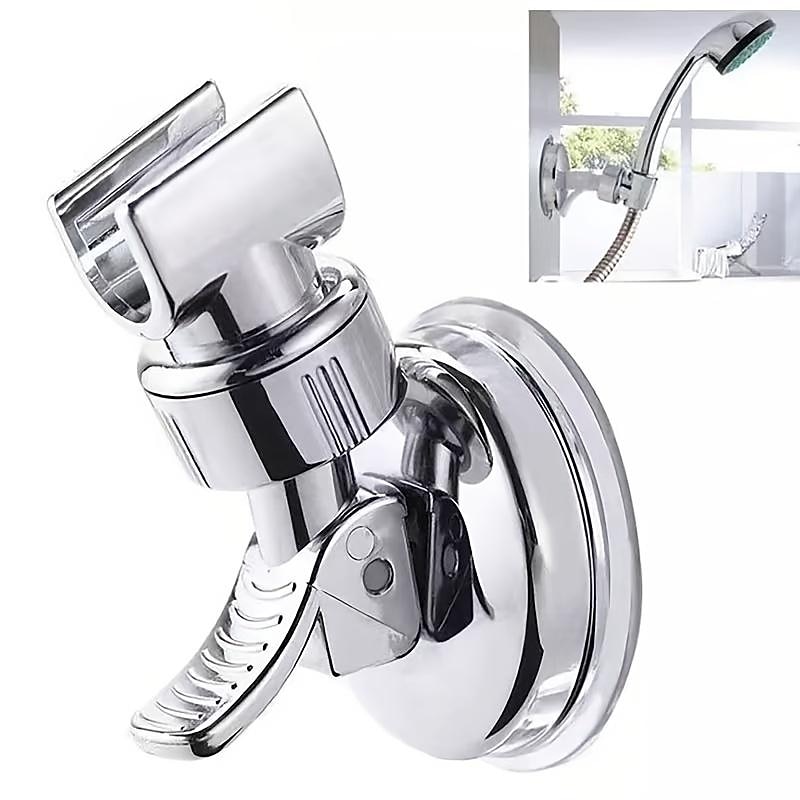 Shower Head Holder Suction Cup Handheld Showerhead Bracket Adjustable Height Shower Holder