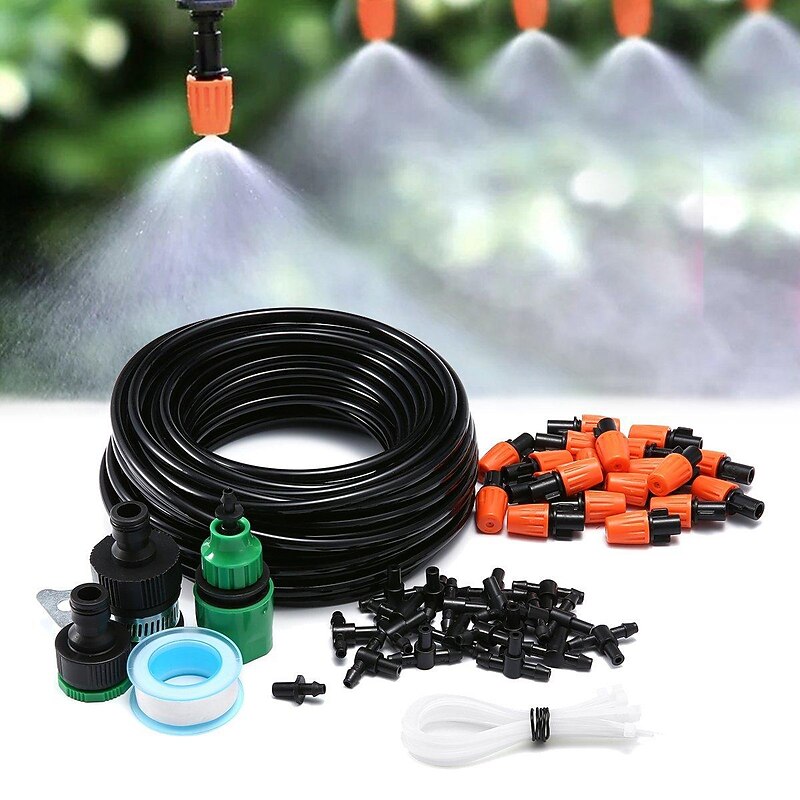 Automatic Drip Irrigation System Kit Timer Micro Sprinkler Garden Watering