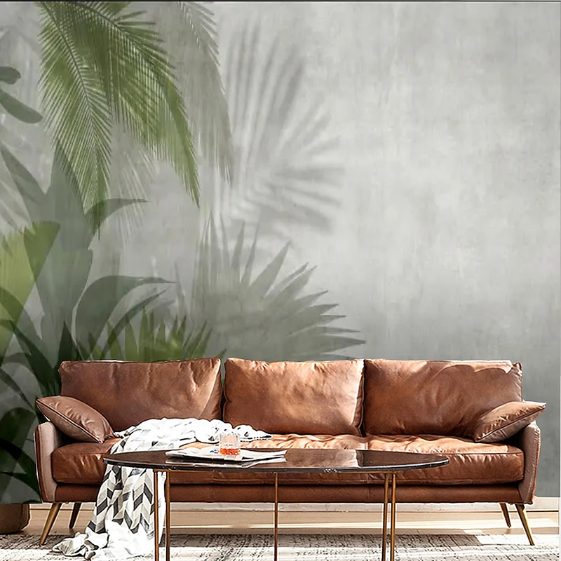 Cool Wallpapers Nature Wallpaper Wall Mural Plants Covering Sticker Peel Stick Removable PVC/Vinyl Material Wall Decor for Living Room, Kitchen, Bathroom paper Mural Wall Cloth, Room Wallcovering