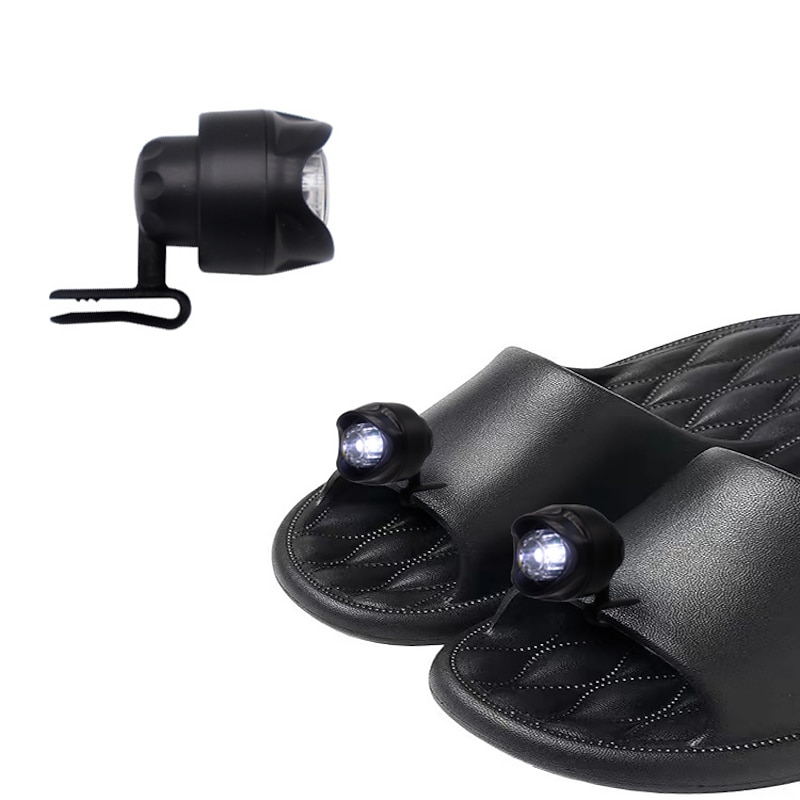 Rechargeable Headlights for Clog 1/2pcs Night Walking Clog Buckle Shoe Headlights Accessories Waterproof 3 Lighiting Modes for Adults Kids Camping Hiking Outdoor Adventure3