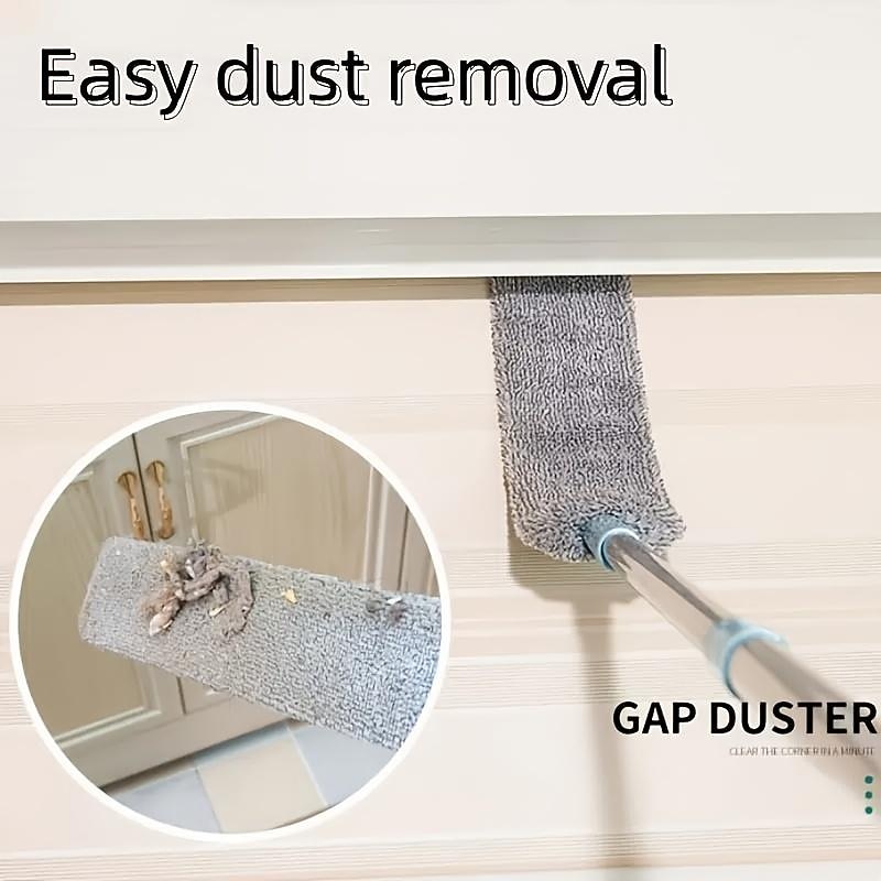 1pc Dust Cleaner, Microfiber Duster, Retractable Gap Dust Cleaning Artifact, Long Handle Microfiber Brush3